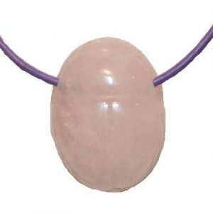 doorboorde rozenkwarts scarabee