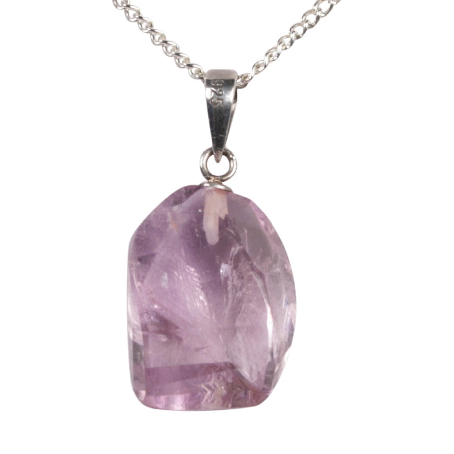 Edelsteen hanger paarse Amethist facet geslepen
