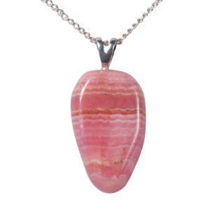 Edelsteen hanger Rhodochrosiet roze