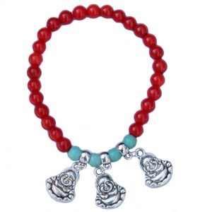 Armband koral Boeddha