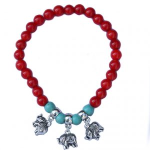 Armband koral olifant