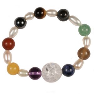 Armband parel Bergkristal