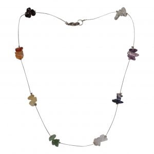 Splitketting Chakra collier