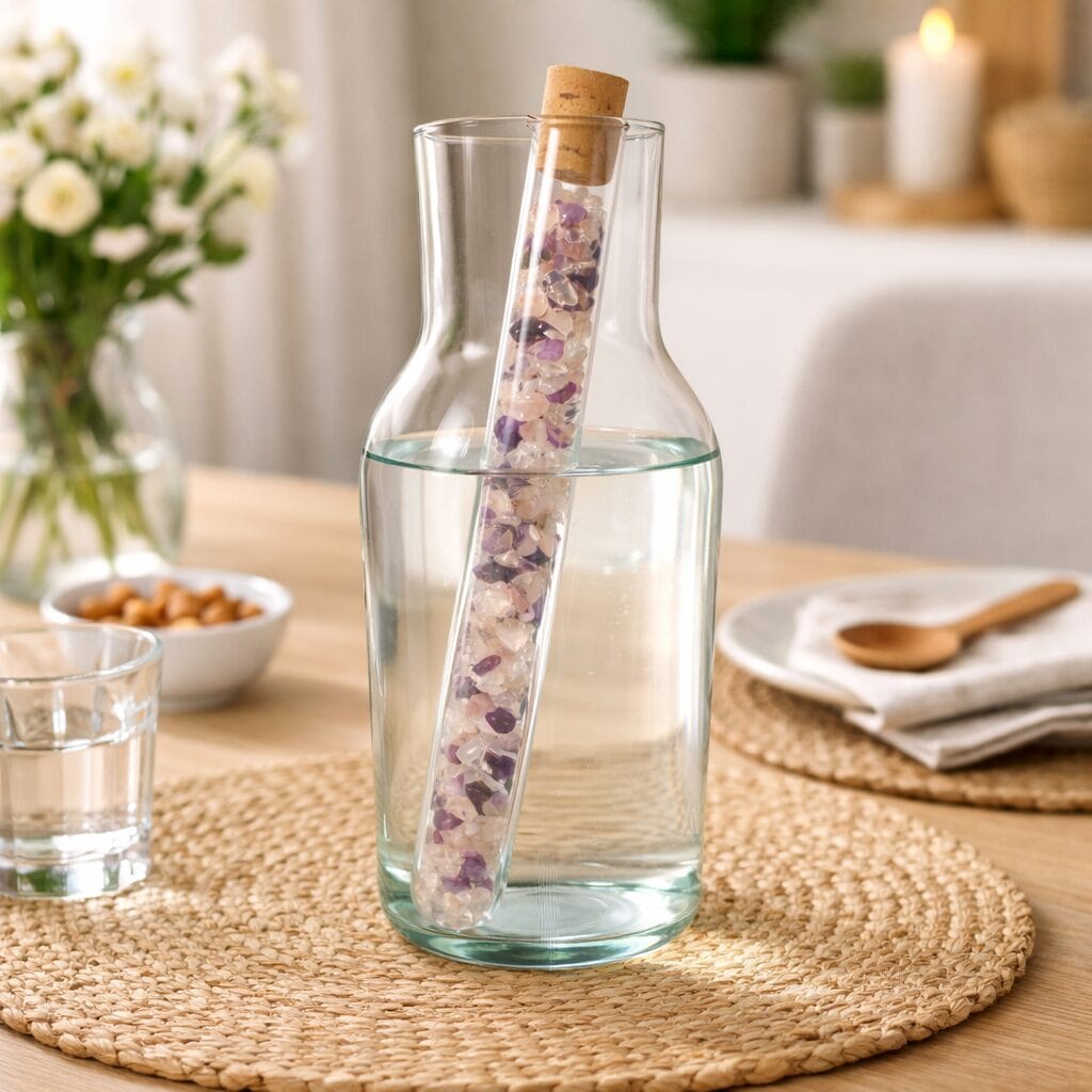 Edelsteen waterstaaf harmonie sfeer