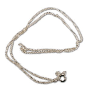 Zilverkleurige ketting 45 cm