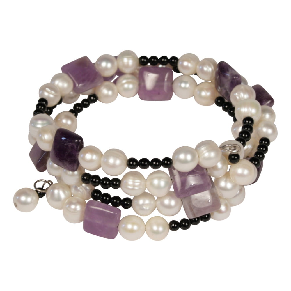 Edelsteen armband pareltjes Amethist s