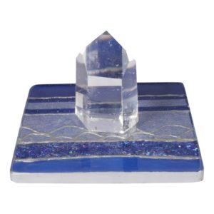 Bergkristal punt op epoxy display