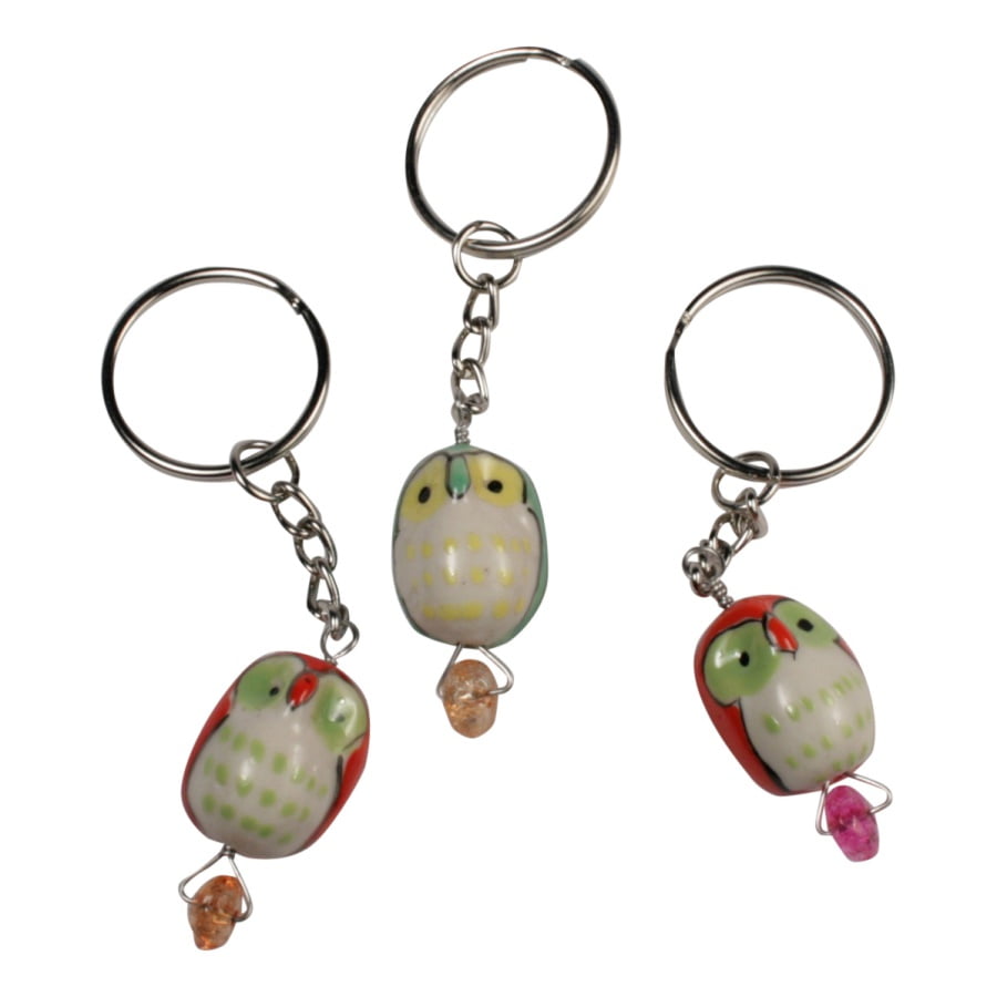 Sleutelhanger uil Toermalijn