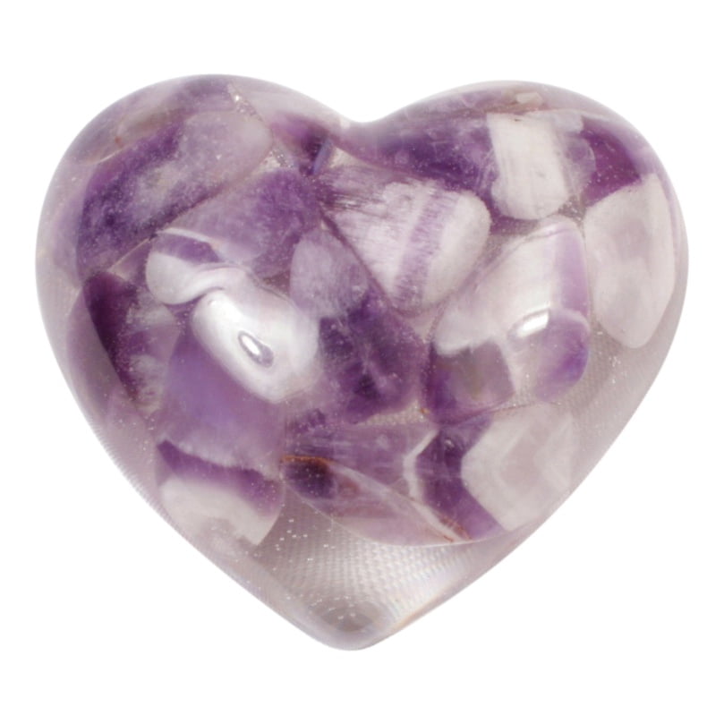 Hartje paarse edelsteen Amethist fantoom