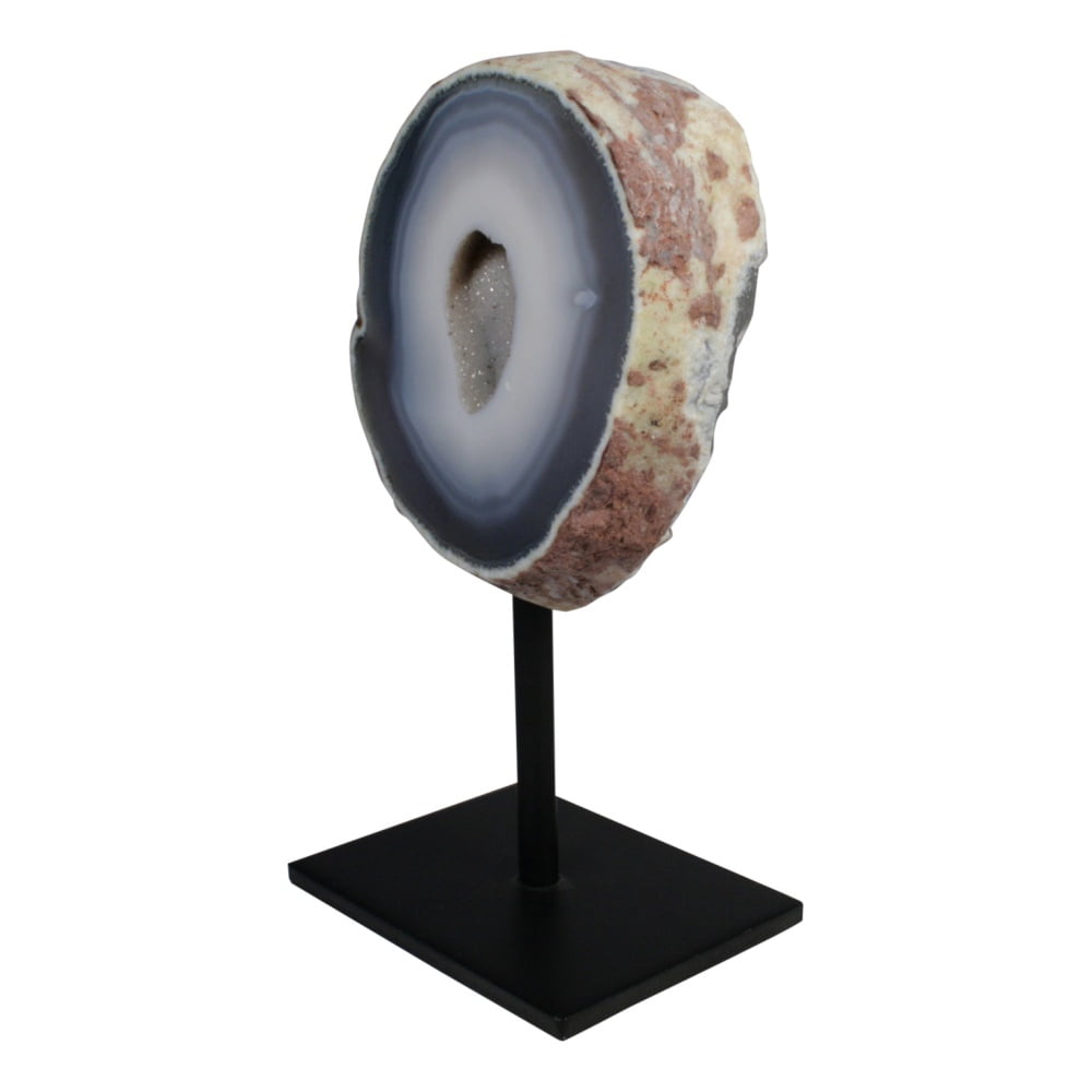 Agaat sculptuur op standaard zij