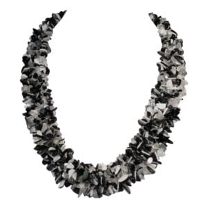 zwart witte Splitketting zebra Jaspis breed