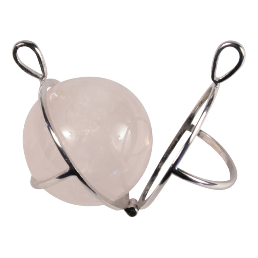 edelsteen hanger rozenkwarts bol detail