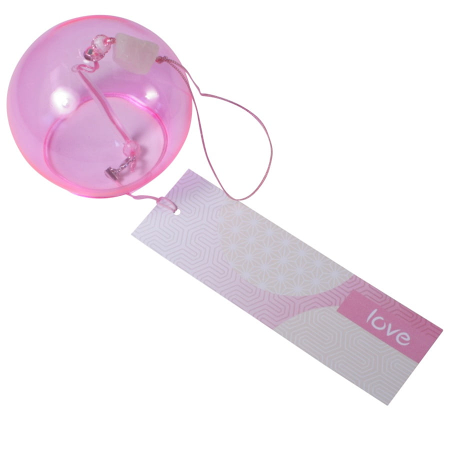 Roze windbel Rozenkwarts love