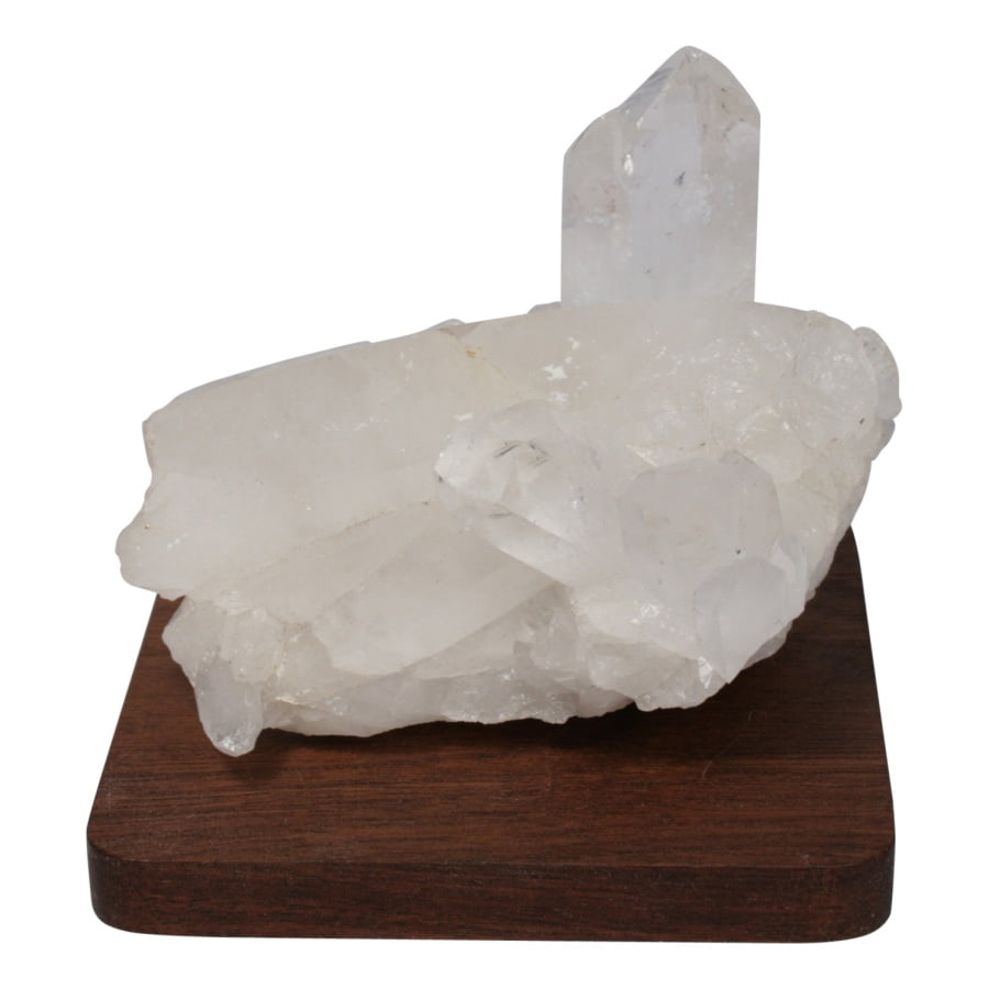 Ruwe Bergkristal op plankje va