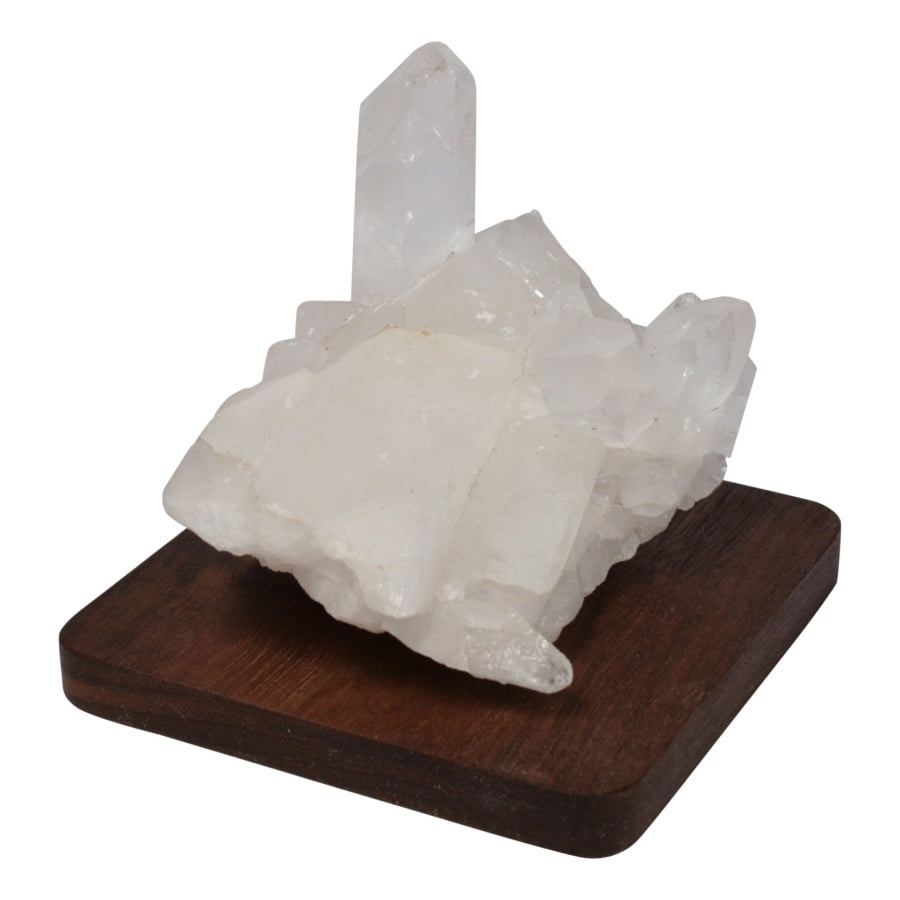 Ruwe bergkristal op plankje za 2