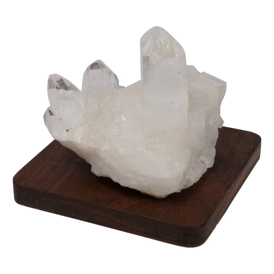 Ruwe bergkristal op plankje za