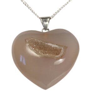 Agaat Geode hart Hanger