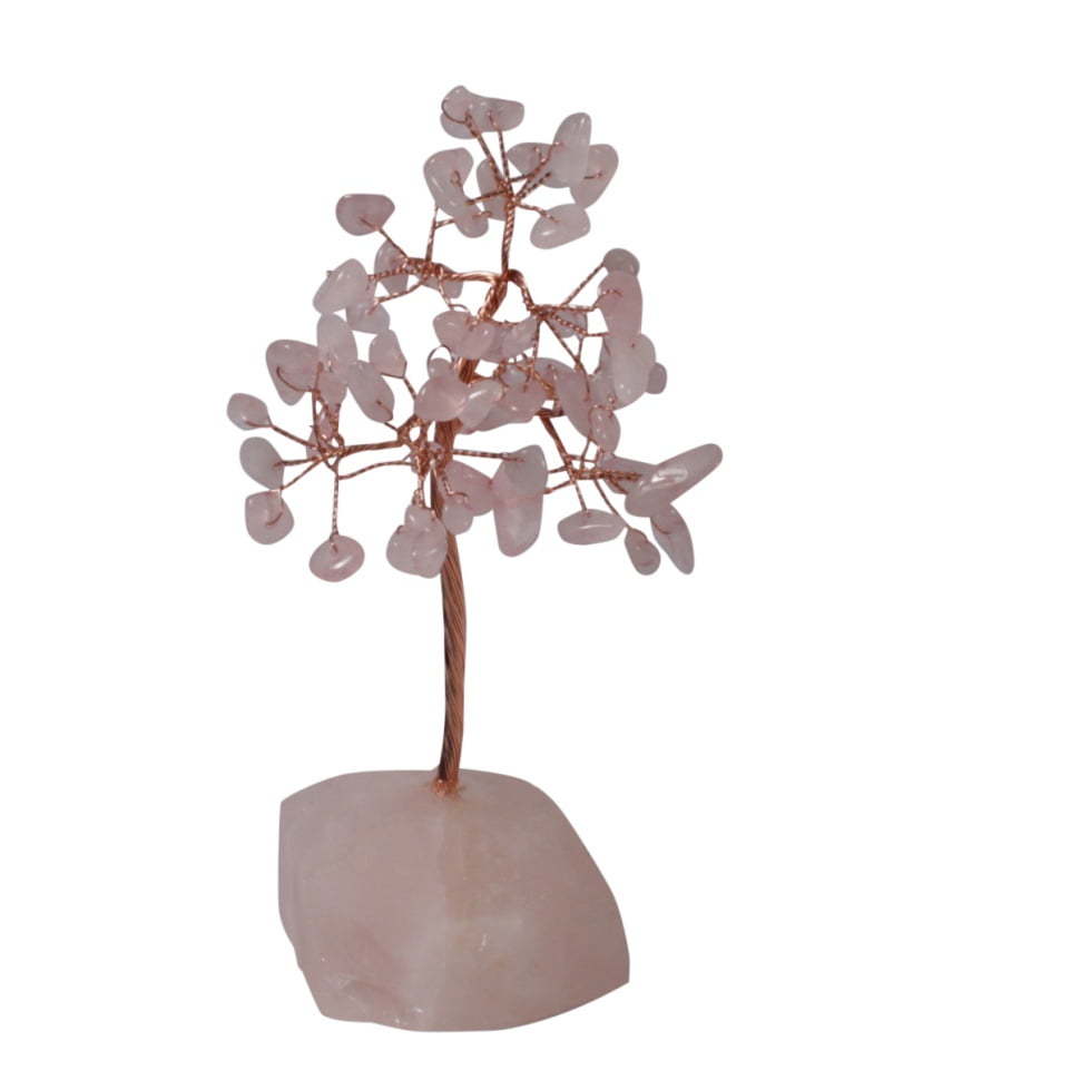 Edelsteen boompje rozenkwarts