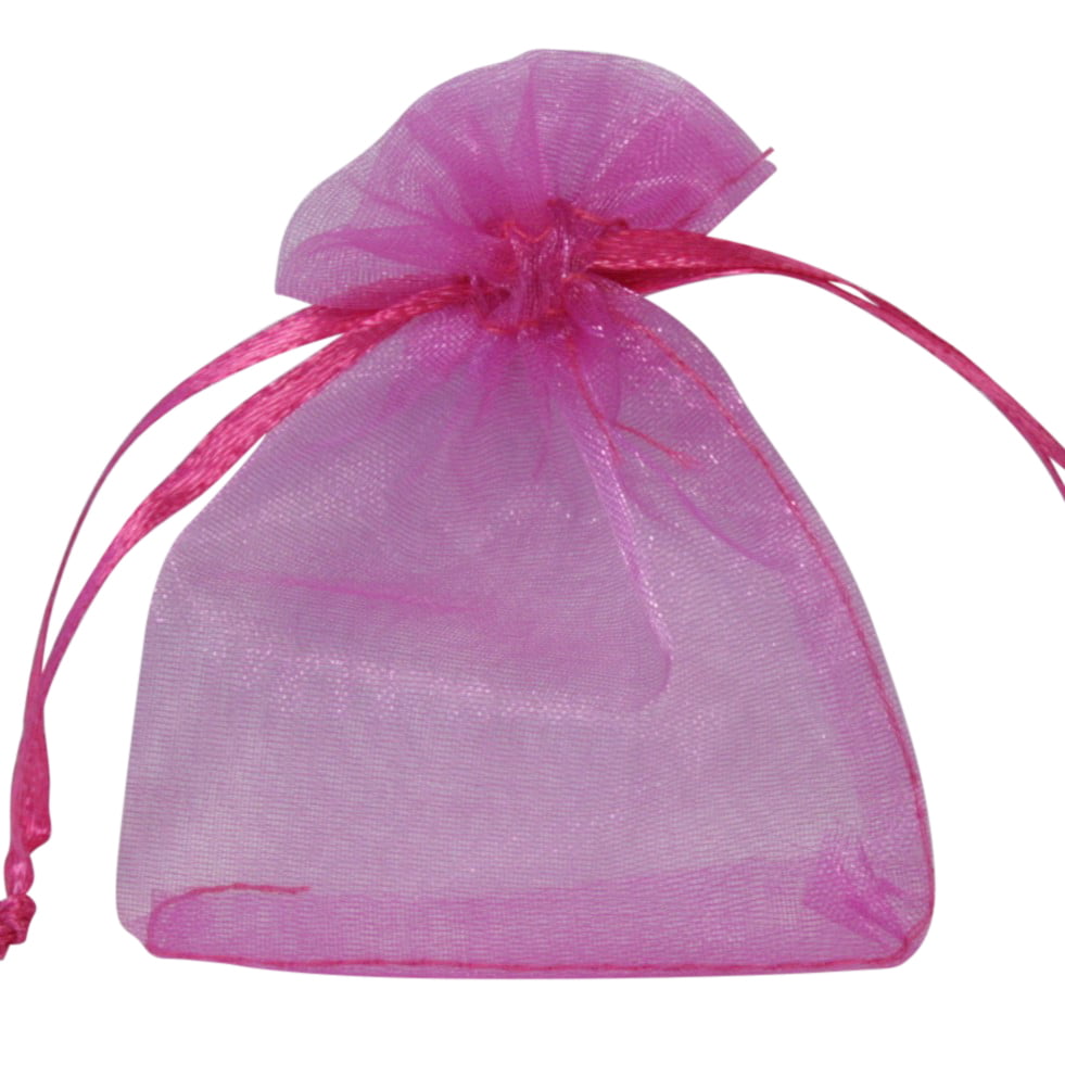 Organza zakje roze