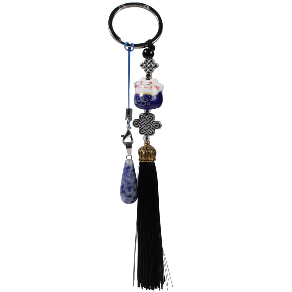 Sleutelhanger cat blauw Sodaliet