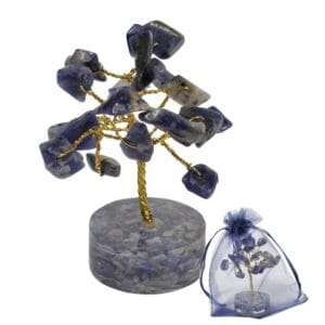 Blauw mini edelsteenboompje Sodaliet z