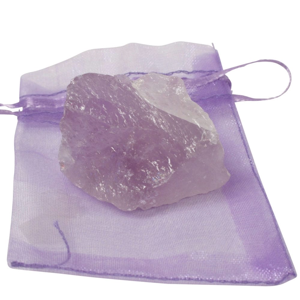 Amethist op organza zakje
