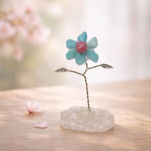 Edelsteen bloemetje lente sfeer