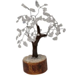 Edelsteen boompje Bergkristal boomstammetje