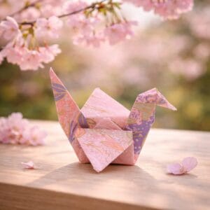 Japanse origami kraanvogel