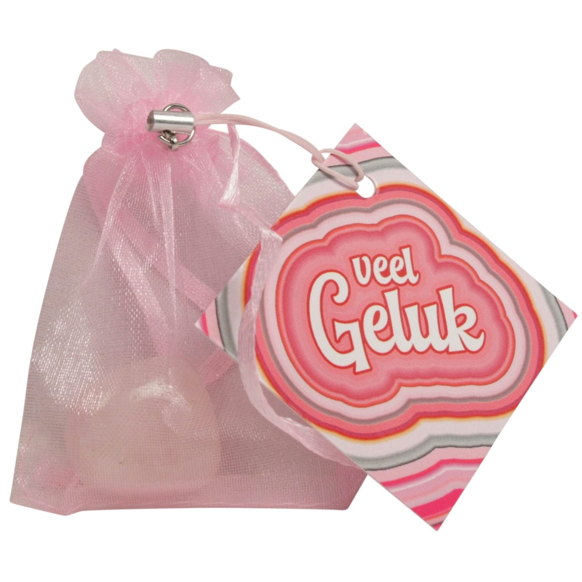 Zakje geluk Knuffelsteen Rozenkwarts