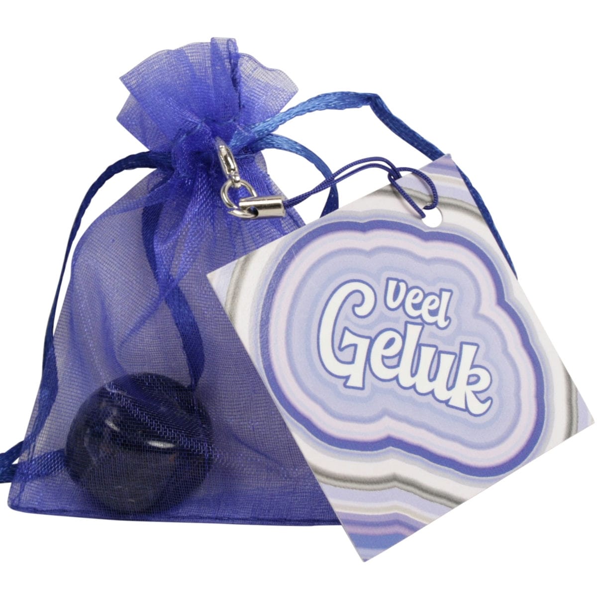 Zakje geluk Knuffelsteen Sodaliet