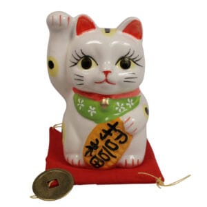 Japanse Lucky cat wit