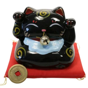 Happy Lucky Cat zwart